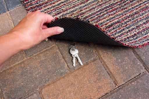 Not under the doormat! 5 of the worst places to store a spare key